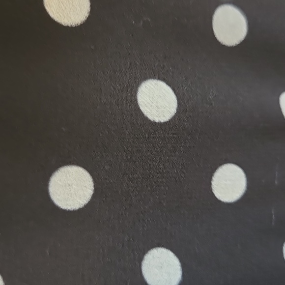Keepsake-Blk/white polka dot dress with ruffled sleeves & skirt Sz M/L - Picture 5 of 9